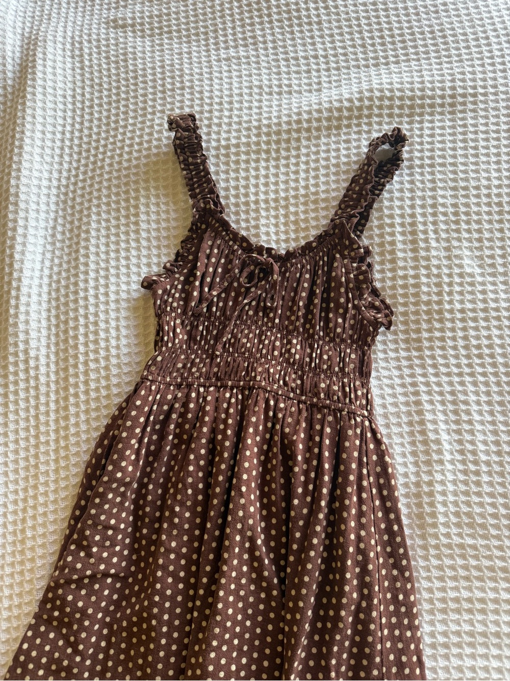 Chic Boutique Brown Polka Dot maxi